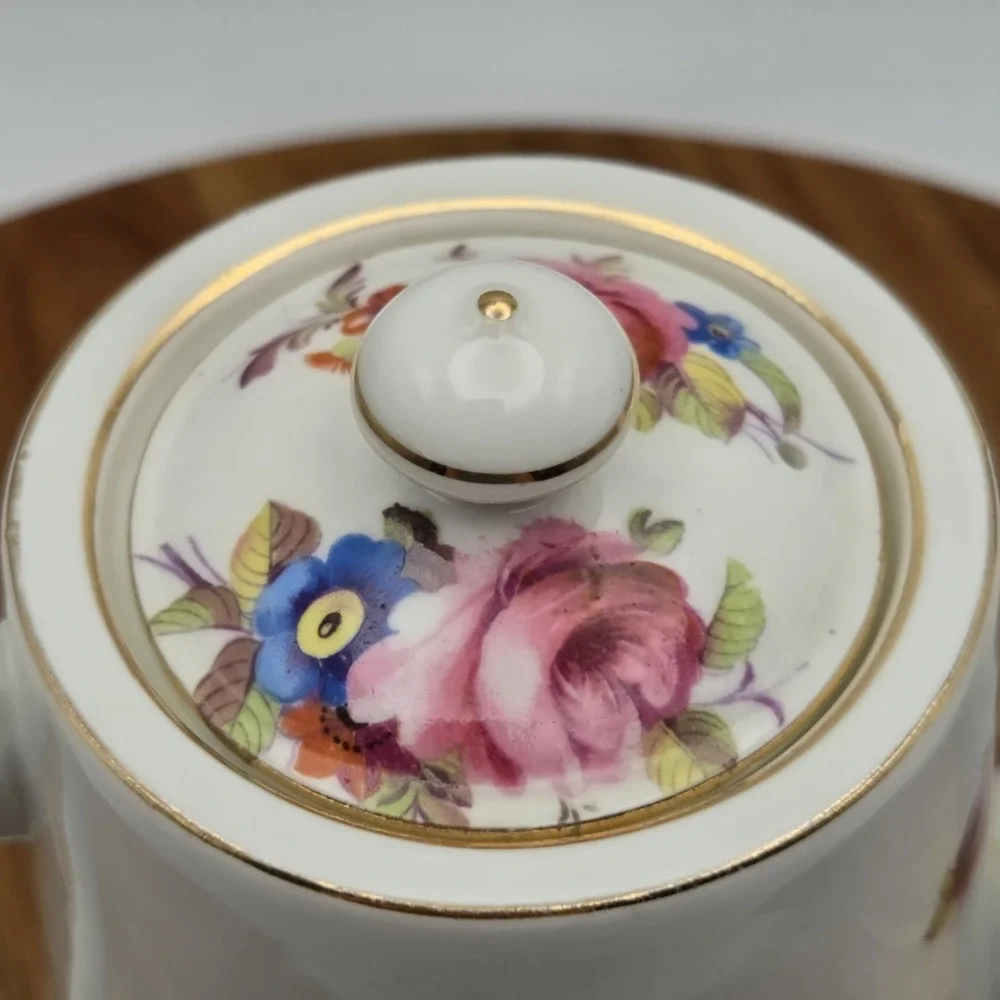 Paragon Bone China Demitasse Espresso/Coffee/Tea Pot And 2 Cups And Saucers Set